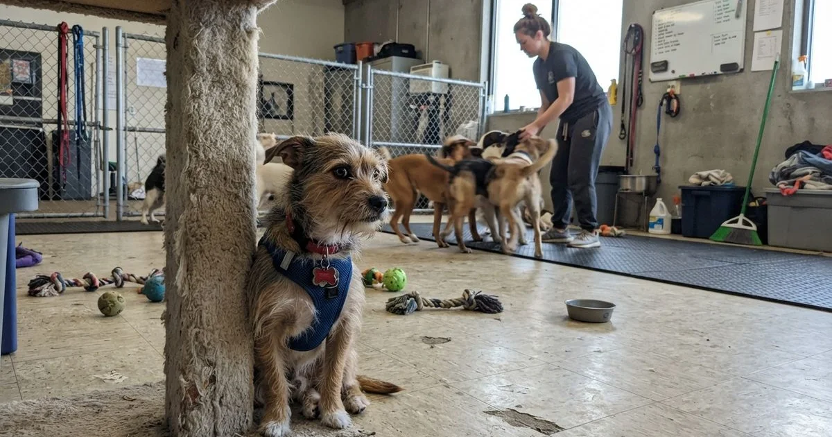 Helping an anxious dog adjust to day care
