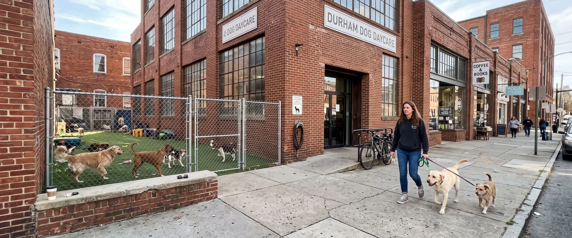 dog day care center in Downtown Durham, Durham, NC