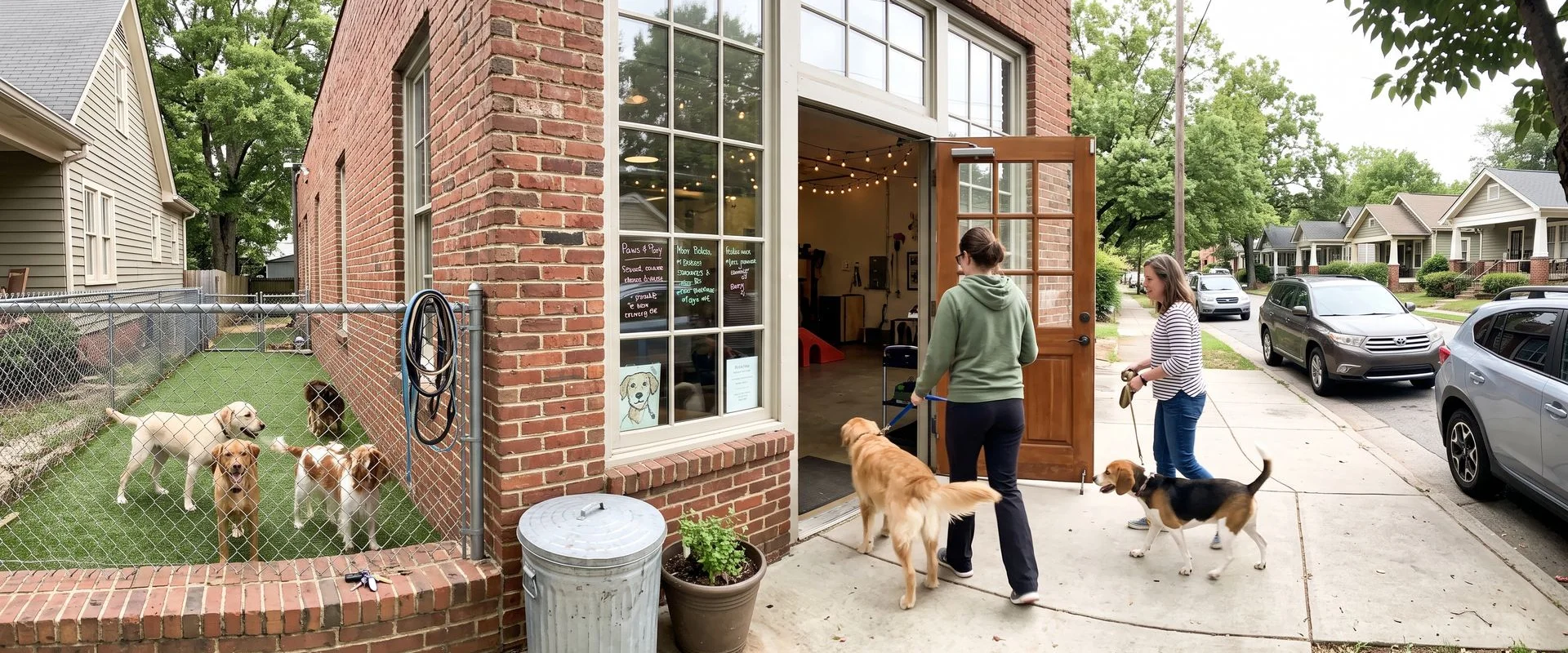 dog day care center in Old West Durham, Durham, NC